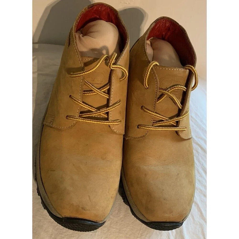 VTG Marc Ecko Footwear Chukka Boots Laces Men's Sz 6.5 Wheat Leather Rugged